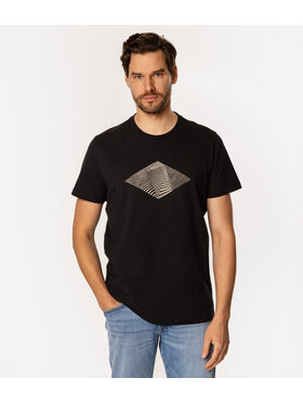 Lee Cooper Lee Cooper T-Shirt DIAMOND5 1160 Czarny Regular Fit
