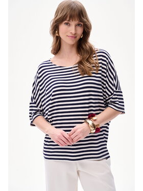 blue shadow blue shadow Bluzka Grando Granatowy Regular Fit