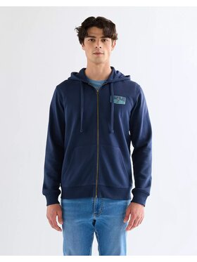 Wrangler Wrangler Bluza GRAPHIC ZIP HOODIE Niebieski Regular Fit
