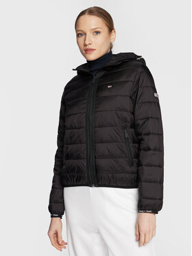Tommy Jeans Tommy Jeans Geacă Quilted Tape DW0DW15168 Negru Regular Fit
