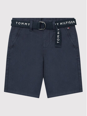 Tommy Hilfiger Tommy Hilfiger Pantalon scurți din material Essential KB0KB07399 Bleumarin Slim Fit