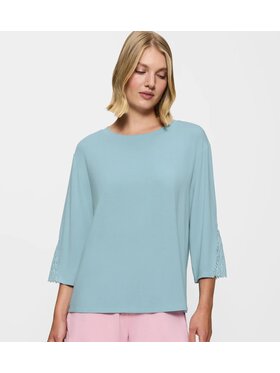 Triumph Triumph Koszulka piżamowa Aura Spotlight Top Niebieski Regular Fit