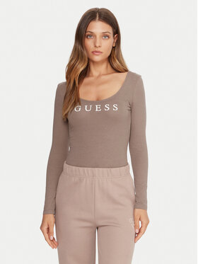 Guess Guess Bodijs O5RM08 KBBU1 Bēšs Regular Fit