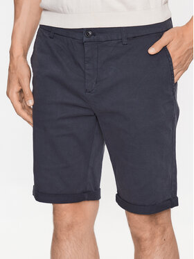 Lindbergh Lindbergh Pantalon scurți din material 30-505044 Albastru Slim Fit