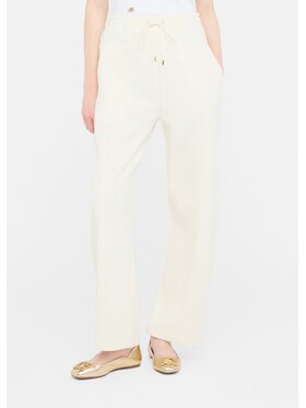 Liu Jo Liu Jo Spodnie materiałowe TF5291FS32110103 Biały Regular Fit