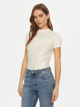 Guess Guess T-shirt W5RI15 J1314 Bianco Regular Fit