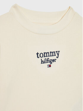 Tommy Hilfiger Majica Graphic KG0KG06894 Bež Slim Fit