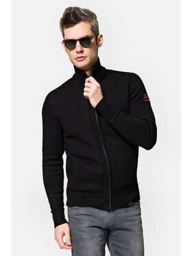 Lancerto Lancerto Kardigan Nate SW073222000077 Czarny Regular Fit