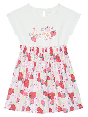 Guess Guess Ежедневна рокля K6GK05 K6YW0 Бял Regular Fit