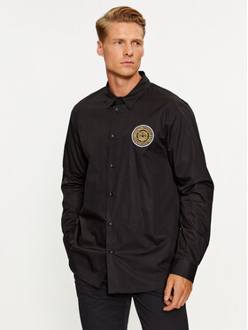 Just Cavalli Just Cavalli Hemd 75OALYS4 Schwarz Slim Fit