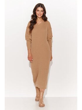 Numinou Numinou Sweter NU_S94 Brązowy Regular Fit