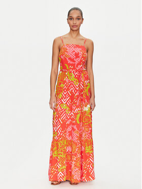 Gaudi Gaudi Letné šaty 511BD15015 Oranžová Regular Fit