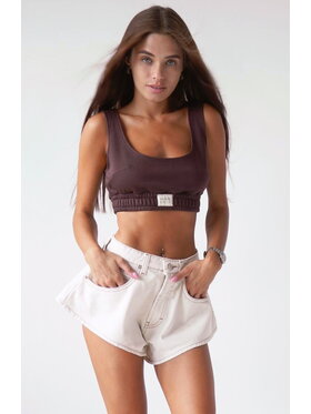 MissDenim MissDenim Szorty jeansowe Skorts Écru Regular Fit