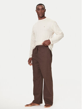 Tommy Hilfiger Tommy Hilfiger Долнище на пижама UM0UM03689 Кафяв Relaxed Fit