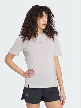 adidas adidas Koszulka techniczna 159151 Beżowy Regular Fit