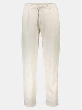 Lindbergh Lindbergh Παντελόνι υφασμάτινο 30-003020 Λευκό Relaxed Fit