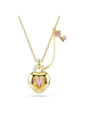 Swarovski Swarovski Naszyjnik Idyllia dwustronne serce 5737288 Złoty