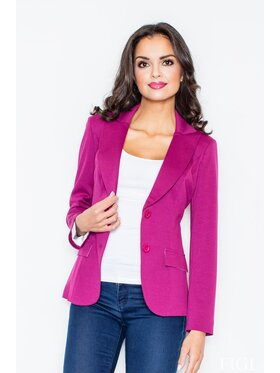 FIGL FIGL Marynarka M085 Różowy Slim Fit