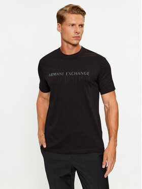 Armani Exchange Armani Exchange Футболка 6RZTKA ZJBYZ 1200 Чорний Regular Fit