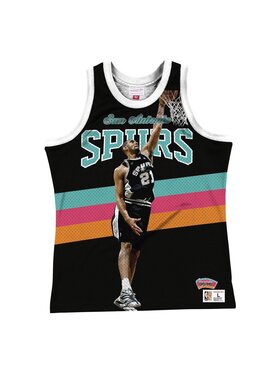 Mitchell & Ness Mitchell & Ness Tank top San Antonio Spurs Tim Duncan Czarny Standard Fit