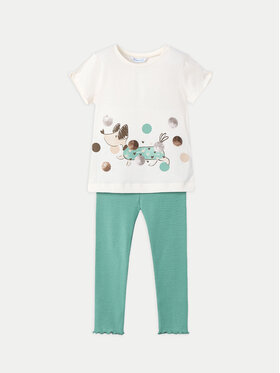 Mayoral Mayoral Completo T-shirt e leggings 3706 Verde Regular Fit
