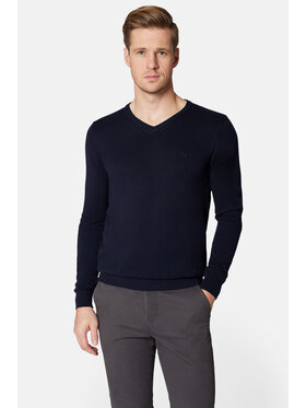 Lancerto Lancerto Sweter Lenny SW073223000029 Granatowy Regular Fit