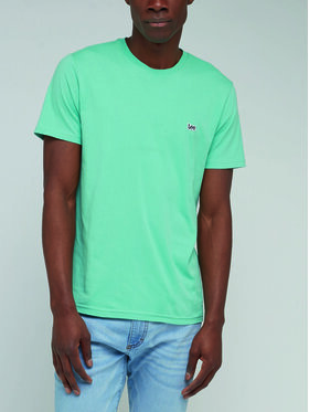 Lee Lee T-Shirt L60UFQ41 112330613 Turkusowy Regular Fit