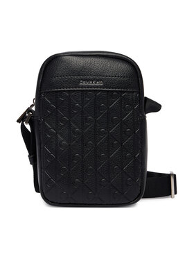 Calvin Klein Calvin Klein Saszetka Emblem Aop Emboss Slim Reporter LV04D3228G Czarny