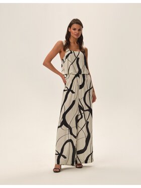 Esotiq Esotiq Piżama 42048 Biały Loose Fit