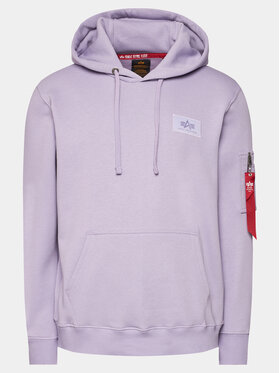 Alpha Industries Alpha Industries Majica dugih rukava Back Print 178318 Ljubičasta Regular Fit