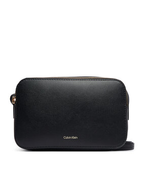 Calvin Klein Calvin Klein Дамска чанта Foil Logo Elongated Camera Bag LV04F3276G Черен