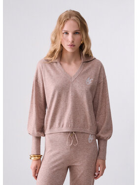 Liu Jo Liu Jo Felpa TF6044MA25S02511 Beige Regular Fit