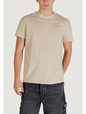 Tommy Jeans Tommy Jeans T-shirt TJM SLIM LINEAR CHES Beige Slim Fit