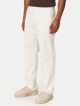 Calvin Klein Jeans Calvin Klein Jeans Chino kalhoty 90s LV04RF619G Bílá Straight Fit