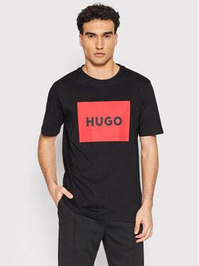 Hugo Hugo Marškinėliai Dulive222 50467952 Juoda Regular Fit