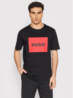 Hugo Hugo T-Shirt Dulive222 50467952 Czarny Regular Fit