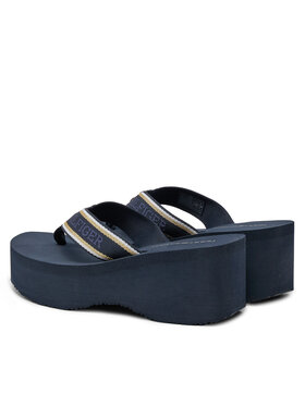 Tommy Hilfiger Japonke Im Platform Beach Sandal FW0FW08236 Mornarsko Modra