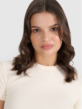 4F 4F T-shirt 4FRSS25TTSHF2749-11S Bianco Slim Fit