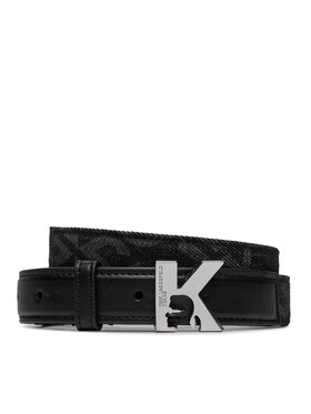 Karl Lagerfeld Jeans Karl Lagerfeld Jeans Dámský pásek K Logo Aop Denim Belt 236J3104 Černá