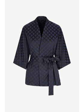 Castellani Castellani Kimono Flavia Granatowy Regular Fit