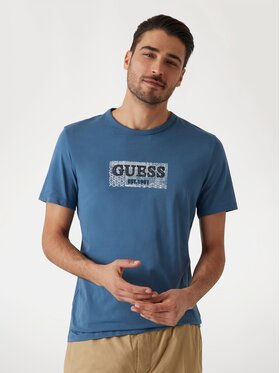 Guess Guess T-Shirt 172799 Niebieski Classic Fit