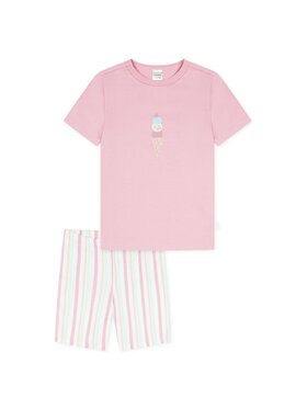 SCHIESSER SCHIESSER Piżama 28262 Różowy Comfort Fit
