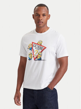 Guess Jeans Guess Jeans T-Shirt M6YI84 K6412 Bílá Regular Fit