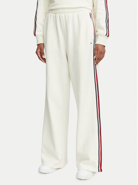 Tommy Hilfiger Tommy Hilfiger Sportinės kelnės UW0UW06628 Kreminė Wide Leg