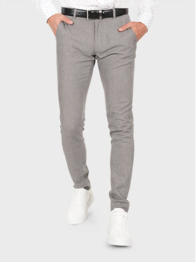 Evenemen Evenemen Spodnie materiałowe ENTERESAN Szary Slim Fit