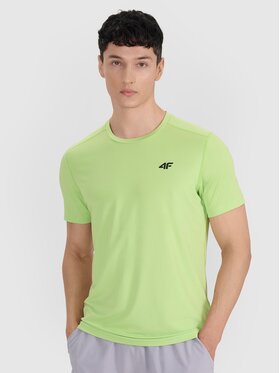 4F 4F Funkčné tričko 4FWAW25TFTSM1521-42S Zelená Regular Fit