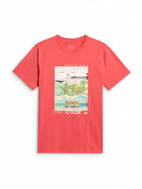 4F 4F T-shirt SUMMER CODE Corallo Regular Fit