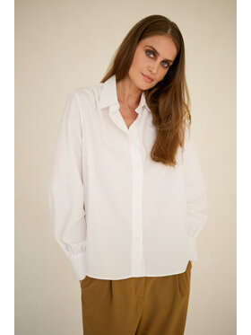 Entelier Entelier Koszula oversize Biały Oversize