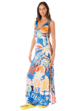 Maaji Maaji Rochie de vară PT2648CLD001 Albastru Regular Fit
