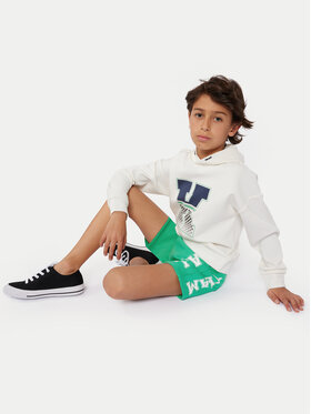 Karl Lagerfeld Kids Karl Lagerfeld Kids Sportske kratke hlače Z30025 S Zelena Regular Fit